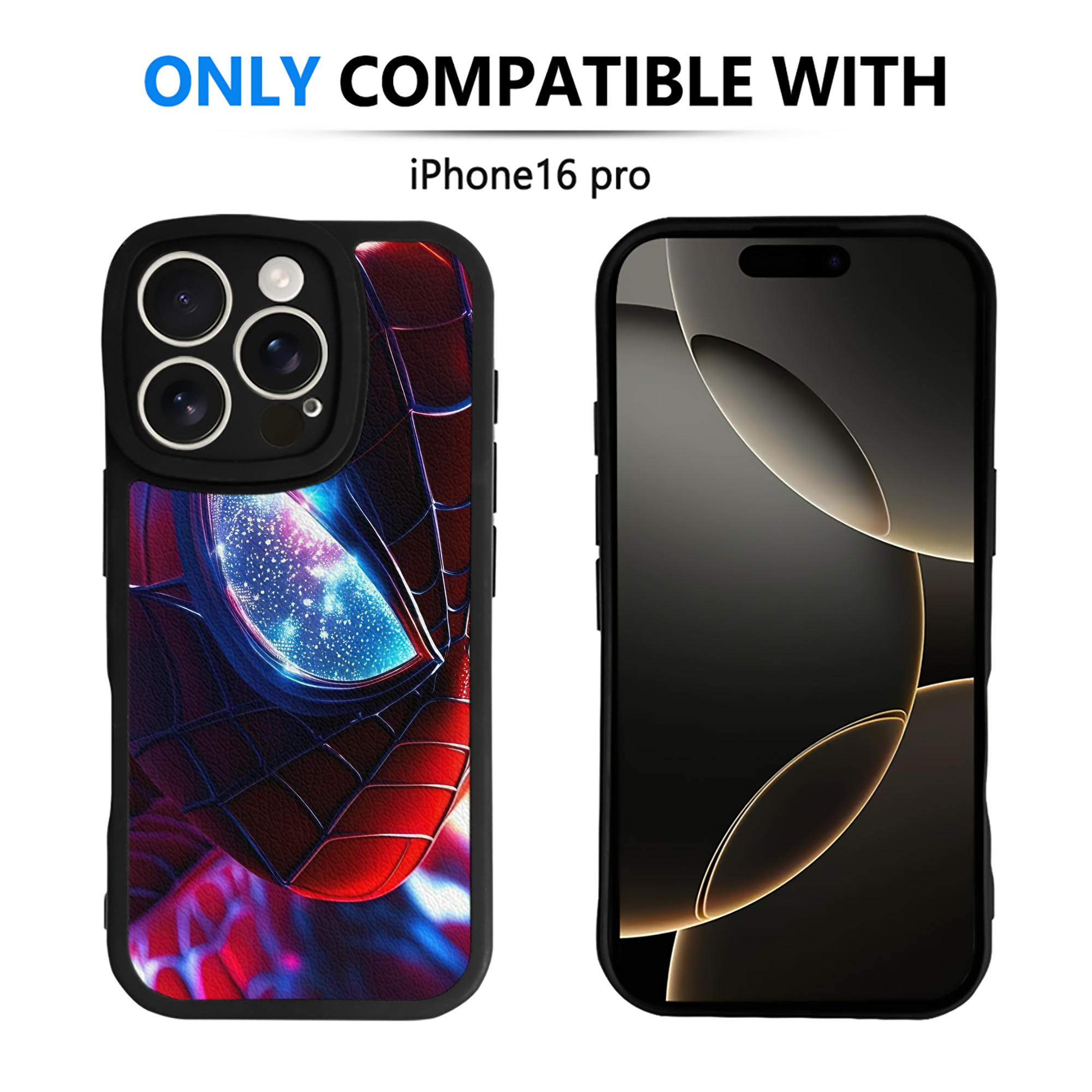 Spider Man スパイダーマン 【iPhone 16シリーズ対応】シリコンスマホケース（レザー調） 材質：シリコン